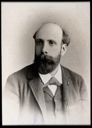 フランスの作曲家、ガストン・サルヴェイエ（1847-1916）の肖像。